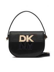 DKNY Torebka Echo Sm Flap Cbody R42EKE28 Czarny. Czarne torebki klasyczne DKNY, bez wzorów, ze skóry, bez dodatków. Za 1,219.00 zł.