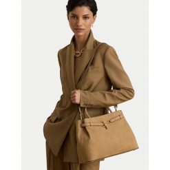 Torebka LAUREN RALPH LAUREN. Brązowe torebki klasyczne Lauren Ralph Lauren, bez wzorów, bez dodatków. Za 2,399.00 zł.