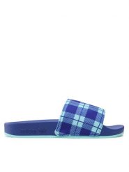 Adidas Klapki adilette GW6093 Niebieski. Niebieskie klapki adidas, bez wzorów, z materiału, sportowe, bez obcasa, bez zapięcia. Za 129.99 zł.