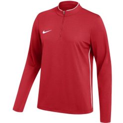 Bluza damska Nike Dri-Fit Park 26 Drill Top. Czarne bluzy Nike, bez wzorów, z materiału, sportowe, bez ramiączek, bez kaptura. Za 115.99 zł.
