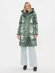 Rinascimento Kurtka puchowa CFC0113544003 Zielony Regular Fit. Zielone kurtki Rinascimento, m, bez wzorów, z puchu, bez kaptura. Za 449.99 zł.