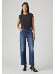 Levi's Dżinsy - Regular fit - w kolorze granatowym rozmiar: W26/L27. Niebieskie jeansy Levi's, l, z aplikacjami, klasyczne, z podwyższonym stanem. Za 242.13 zł.
