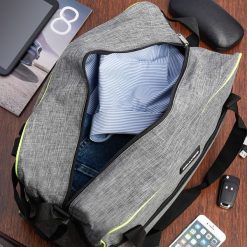 Torba podróżna na bagaż samolotowy torba fitness sportowa weekend siłkę szara GR-7801. Szare torby podróżne bez wzorów. Za 47.99 zł.
