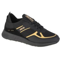 Buty Big Star Shoes W JJ274A195 czarne. Czarne buty treningowe BIG STAR, bez wzorów, ze skóry, bez zapięcia. Za 274.91 zł.