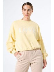 Garcia Bluza w kolorze żółtym rozmiar: S. Żółte bluzy Garcia, s, bez wzorów, z bawełny, bez kaptura. Za 119.68 zł.