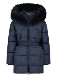 Le Chic Płaszcz pikowany "Bodette" w kolorze granatowym rozmiar: 140. Niebieskie płaszcze Le Chic, z aplikacjami, z tkaniny, bez kaptura. Za 271.67 zł.