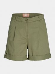 JJXX Szorty materiałowe Maddy 12253014 Zielony Loose Fit. Zielone szorty JJXX, bez wzorów, z bawełny. Za 164.99 zł.