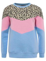 Zwillingsherz Bluza "Konny" w kolorze błękitno-jasnoróżowym rozmiar: M. Niebieskie bluzy Zwillingsherz, m, bez wzorów, z bawełny, bez kaptura, do jazdy konnej. Za 180.49 zł.