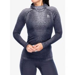 Bluza termoaktywna damska Odlo Blackcomb Eco BL Top Facemask LS. Szare bielizna termoaktywna damska ODLO, na zimę, bez wzorów, bez kaptura, narciarskie. Za 366.99 zł.