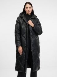 Orsay Płaszcz puchowy w kolorze czarnym rozmiar: 40. Czarne płaszcze Orsay, bez wzorów, z puchu, bez kaptura. Za 195.99 zł.