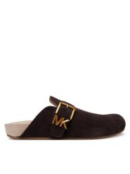 MICHAEL Michael Kors Klapki Greer Mule 40F6GRFP1S Brązowy. Brązowe klapki MICHAEL Michael Kors, bez wzorów, ze skóry, bez obcasa, bez zapięcia. Za 809.99 zł.