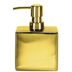 Dozownik do mydła złoty porcelana Kleine Wolke Glamour. Żółte wagi łazienkowe Kleine Wolke. W wyprzedaży za 82.90 zł.