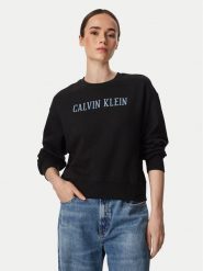 Calvin Klein Jeans Bluza Varsity LV047H806G Czarny Regular Fit. Czarne bluzy bez kaptura Calvin Klein Jeans, xs, bez wzorów, z bawełny, bez kaptura. Za 329.99 zł.