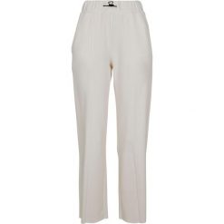 Spodnie damskie Urban Classic soft interlock. Białe spodnie materiałowe Urban Classics, bez wzorów, sportowe, długie. Za 244.50 zł.