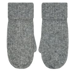 Rękawiczki Damskie Pieces. Szare rękawiczki Pieces, bez wzorów, z dzianiny. Za 59.99 zł.