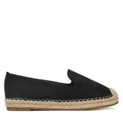 Espadryle DeeZee. Czarne espadryle DeeZee, bez wzorów, bez obcasa. Za 89.99 zł.
