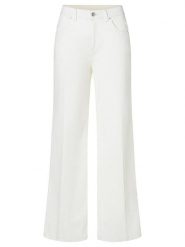 Timezone Spodnie "Cora" w kolorze białym rozmiar: W26/L30. Białe spodnie materiałowe Timezone, bez wzorów, z materiału, klasyczne, z podwyższonym stanem. Za 117.99 zł.