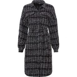 Płaszcz boucle. Czarne płaszcze bonprix, bez wzorów, bez kaptura. Za 199.99 zł.