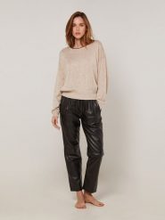 Rodier Sweter w kolorze beżowym rozmiar: M. Brązowe swetry Rodier, m, z aplikacjami, klasyczne, bez ramiączek. Za 523.38 zł.