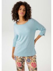 Aniston Sweter w kolorze błękitnym rozmiar: 36. Niebieskie swetry Aniston, bez wzorów, bez ramiączek. Za 56.79 zł.