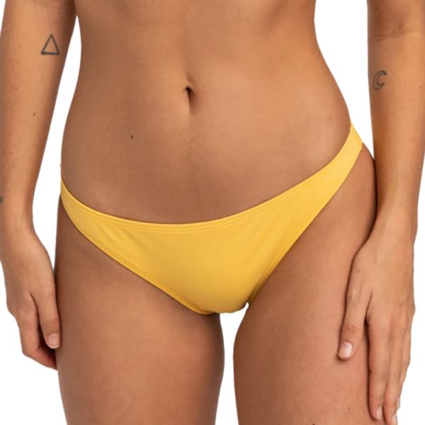 Dół od stroju kąpielowego Billabong Sol Searcher Tropic. Żółte bikini Billabong, bez wzorów. Za 56.99 zł.