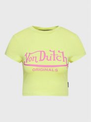 Von Dutch T-Shirt Arta 6230061 Zielony Regular Fit. Zielone t-shirty Von Dutch, s, bez wzorów, z bawełny, bez kołnierzyka, bez ramiączek. Za 99.99 zł.