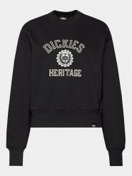 Dickies Bluza Oxford DK0A4YGO Czarny Regular Fit. Czarne bluzy Dickies, s, bez wzorów, z bawełny, bez kaptura. Za 179.99 zł.