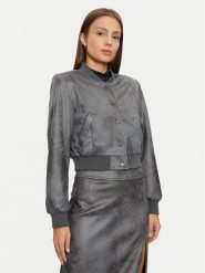 ONLY Kurtka z imitacji skóry Paris 15330040 Szary Regular Fit. Szare kurtki ONLY, l, bez wzorów, ze skóry, bez kaptura. Za 149.99 zł.