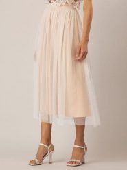 APART Spódnica w kolorze kremowym rozmiar: 38. Brązowe spódnice Apart, bez wzorów, midi. Za 198.10 zł.