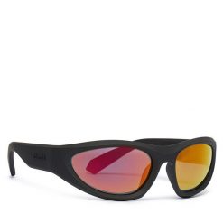Okulary przeciwsłoneczne Polaroid. Czarne okulary przeciwsłoneczne Polaroid, bez wzorów. Za 239.99 zł.