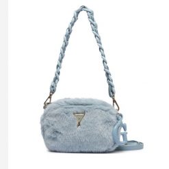 Torebka Guess. Niebieskie torebki klasyczne Guess, z aplikacjami, klasyczne, bez dodatków. Za 264.99 zł.