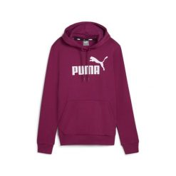 Damska bluza z kapturem i logo Essentials FL PUMA Magenta Gleam Pink. Czerwone bluzy Puma, xs, bez wzorów, eleganckie, bez ramiączek, z kapturem. Za 145.99 zł.