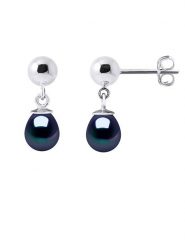 Pearl Addict Srebrne kolczyki-wkrętki z perłami rozmiar: onesize. Czarne kolczyki Pearl Addict, z perłą, srebrne. Za 190.18 zł.
