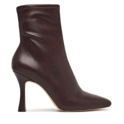 Botki Aldo. Brązowe botki Aldo, bez wzorów, bez obcasa, na szpilce, bez zapięcia. Za 469.99 zł.