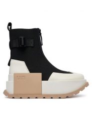 United Nude Botki Roko Bootie III 11044510165 Czarny. Czarne botki United Nude, bez wzorów, z materiału, bez obcasa, na płaskiej podeszwie, bez zapięcia. Za 1,499.00 zł.