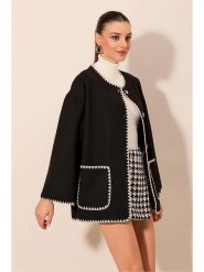 Bigdart Kardigan w kolorze czarnym rozmiar: 40. Czarne swetry Bigdart, bez wzorów, z bawełny, bez ramiączek. Za 123.25 zł.