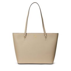 Torebka LAUREN RALPH LAUREN. Brązowe torebki klasyczne Lauren Ralph Lauren, bez wzorów, klasyczne, bez dodatków. Za 809.99 zł.