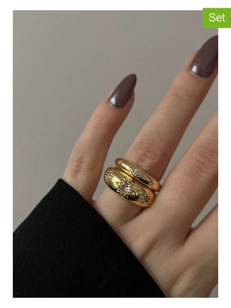 Lodie Silver Pierścionki (2 szt.) rozmiar: onesize. Szare pierścionki Lodie Silver, z mosiądzu. Za 122.67 zł.