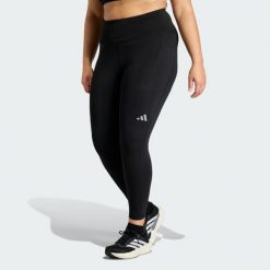 Legginsy do biegania adi365 Climacool AOP 7/8 (Plus Size). Czarne legginsy adidas, bez wzorów, sportowe. Za 279.00 zł.