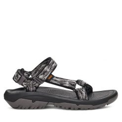 Sandały Teva. Szare sandały Teva, bez wzorów, sportowe, bez obcasa, bez zapięcia. Za 279.99 zł.