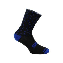 Skarpety rowerowe Merinos Socks. Czarne skarpetki SIXS, bez wzorów, ze skóry. Za 148.50 zł.