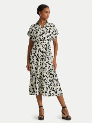 Lauren Ralph Lauren Sukienka koszulowa 250932707001 Écru Regular Fit. Sukienki Lauren Ralph Lauren, bez wzorów, z syntetyku, bez kołnierzyka, bez ramiączek, koszulowe. Za 819.99 zł.