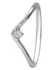 Vittoria Jewels Złoty pierścionek z diamentem rozmiar: 59. Szare pierścionki Vittoria Jewels, z diamentem, złote. Za 904.73 zł.