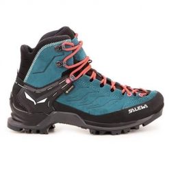 Buty trekkingowe damskie Salewa Mtn Trainer Mid Gtx. Brązowe buty trekkingowe Salewa, z gumy, za kostkę, bez zapięcia. Za 914.99 zł.