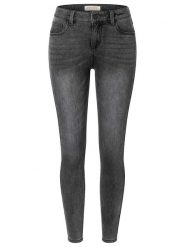 Timezone Dżinsy "Aleena" - Slim fit - w kolorze antracytowym rozmiar: W29/L32. Czarne jeansy Timezone, l, z aplikacjami, klasyczne. Za 105.63 zł.