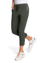 Made of emotion Spodnie dresowe w kolorze khaki rozmiar: M. Brązowe spodnie dresowe Made Of Emotion, bez wzorów, z dresówki. Za 139.95 zł.