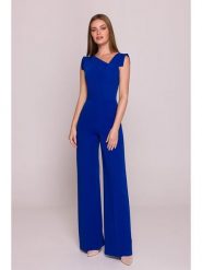 Stylove Kombinezon w kolorze niebieskim rozmiar: L. Niebieskie kombinezony Stylove, l, bez wzorów, bez kołnierzyka, bez ramiączek. Za 236.61 zł.