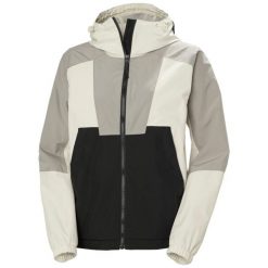 Kurtka przeciwdeszczowa damska Helly Hansen Rig Rain. Szare kurtki przeciwdeszczowe Helly Hansen, bez wzorów, bez kaptura. W wyprzedaży za 648.50 zł.