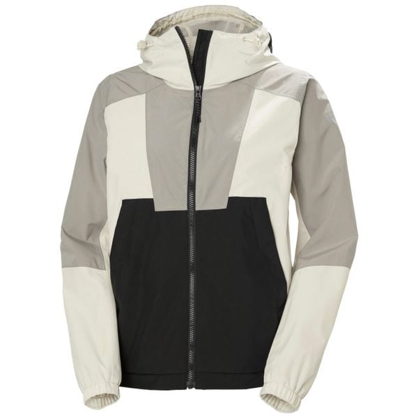 Kurtka przeciwdeszczowa damska Helly Hansen Rig Rain. Szare kurtki Helly Hansen, bez wzorów, sportowe, bez kaptura. W wyprzedaży za 648.50 zł.