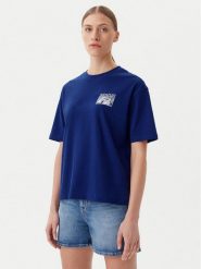Napapijri T-Shirt S-Nice NP0A4IG4 Niebieski Regular Fit. Niebieskie t-shirty Napapijri, s, bez wzorów, z bawełny, bez kołnierzyka, bez ramiączek. Za 129.99 zł.